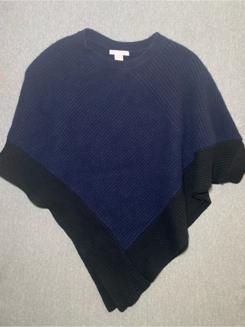The Cashmere Project Poncho Ribbed 100% Cashmere Women's One Size